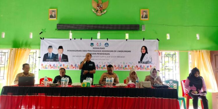 Disdikbud Bolsel Gelar Sosialisasi Pencegahan dan Penanganan Kekerasan di Lingkungan Sekolah