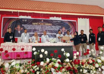 Usai Pleno Rekapitalisasi Tingkat Kabupaten, KPU Bolsel Umumkan Hasil Pilkada 2024