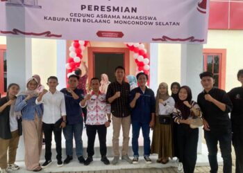 Ketua Komisi II DPRD Bolsel Hadiri Peresmian Gedung Asrama Mahasiswa di Gorontalo