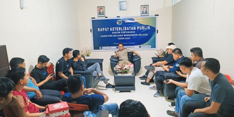 Evaluasi Pencapaian Program Tahun 2024, BPN Bolsel Gelar Rapar Keterlibatan Publik