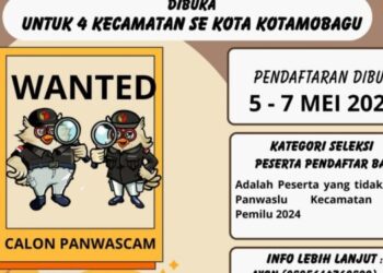 Bawaslu Kotamobagu Buka Rekrutmen Panwascam Pilkada 2024, Ini Syaratnya
