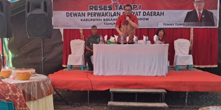 Ketua DPRD Bolmong Tony Tumbelaka Gelar Reses, Tampung Harapan Masyarakat Pinogaluman