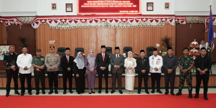 DPRD Bolsel Gelar Paripurna Penyambutan Adat dan Dengarkan Pidato Perdana Bupati Terpilih