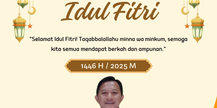 Iklan Ucapan Selamat Idul Fitri 1445 H oleh Sastro Mokoagow Anggota KPU Kab. Mitra
