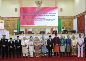 DPRD Bolmong Gelar Paripurna HUT Kabupaten Ke 71