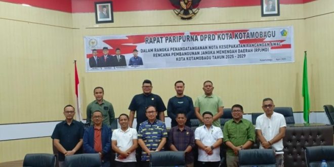 DPRD dan Pemerintah Kotamobagu Rapat Bahas LKPJ Wali Kota 2024