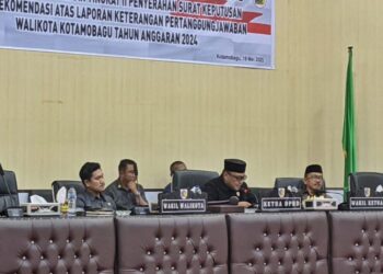 DPRD Kotamobagu Gelar Paripurna Penyampaian LKPJ Wali Kota 2024