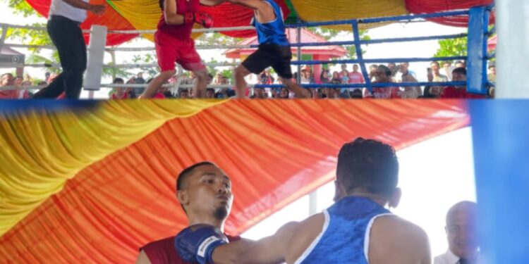 Tekan Angka Perkelahian antar Pemuda! Polres Bolsel Gelar Street Boxing