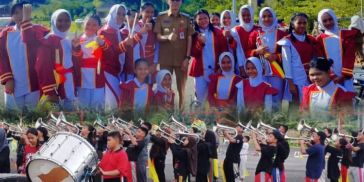Bupati Bolsel Lepas Tim Marching Band SMPN 1 Molibagu: Siap Guncang Festival Hulondalo 2025