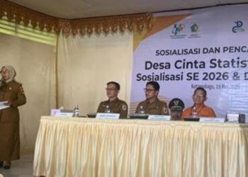 Wakil Walikota Kotamobagu Rendy Mangkat Buka Pencanangan Desa Cinta Statistik