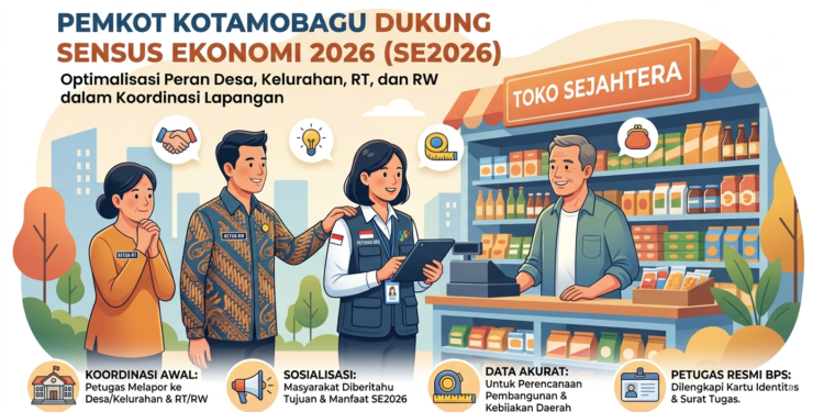 Pemkot Kotamobagu Tegaskan Peran RT/RW Dukung Pendataan Sensus Ekonomi 2026