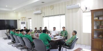 Wali Kota Kotamobagu Terima Pengurus GP Ansor Sulut di Ruang Kerja