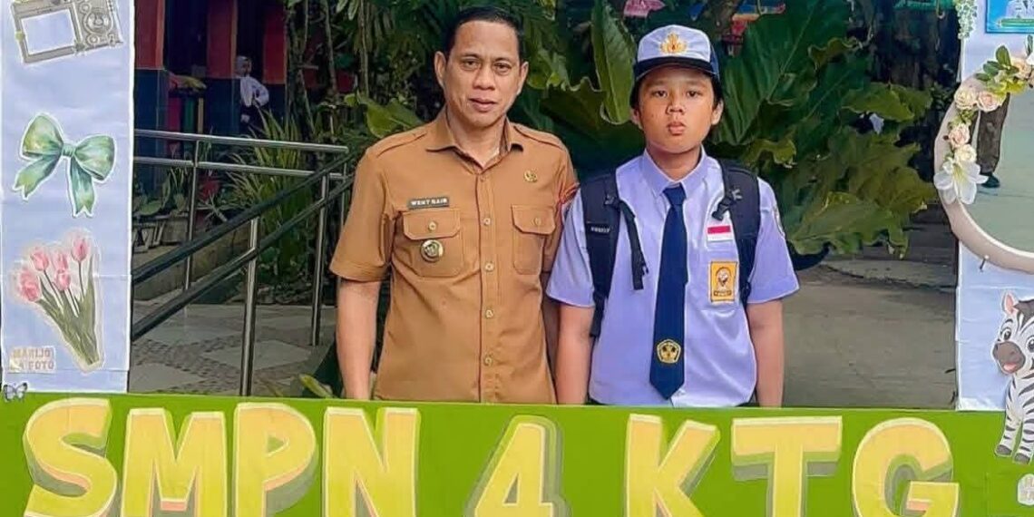 Dukung GAMAS, Wali Kota Kotamobagu Ajak Para Ayah Antar Anak ke Sekolah