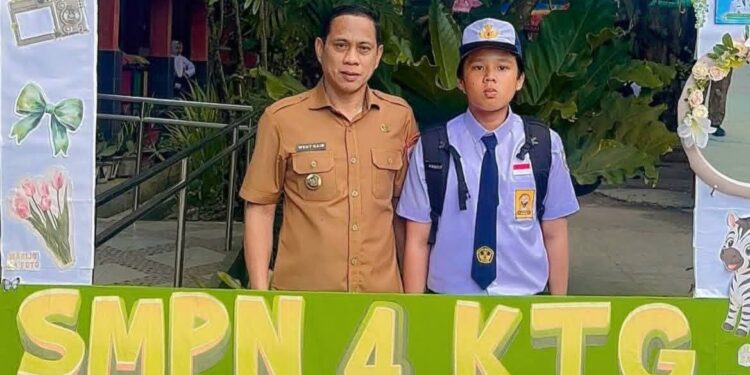 Dukung GAMAS, Wali Kota Kotamobagu Ajak Para Ayah Antar Anak ke Sekolah