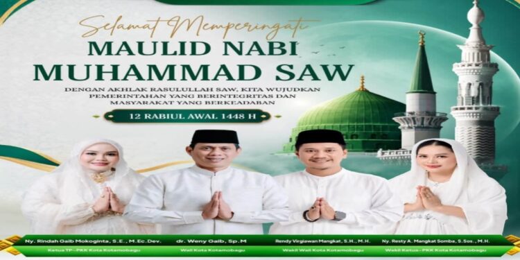 Pemkot Kotamobagu Dorong Penguatan Keimanan dan Akhlak melalui Peringatan Maulid Nabi