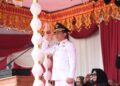 Khidmat! Weny Gaib Pimpin Upacara HUT ke-81 RI di Kotamobagu