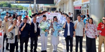 Pemkot Kotamobagu Sambut Kepulangan Gabriel Kamasi Anggota Paskibraka Nasional