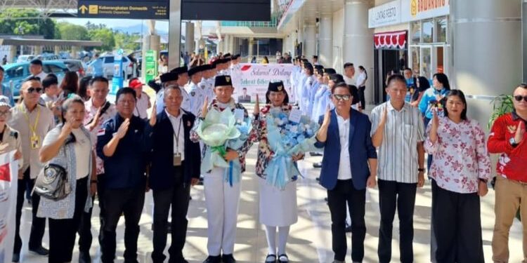Pemkot Kotamobagu Sambut Kepulangan Gabriel Kamasi Anggota Paskibraka Nasional